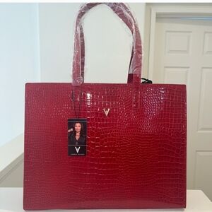 Vanessa Williams Large Red Eden Tote Bag